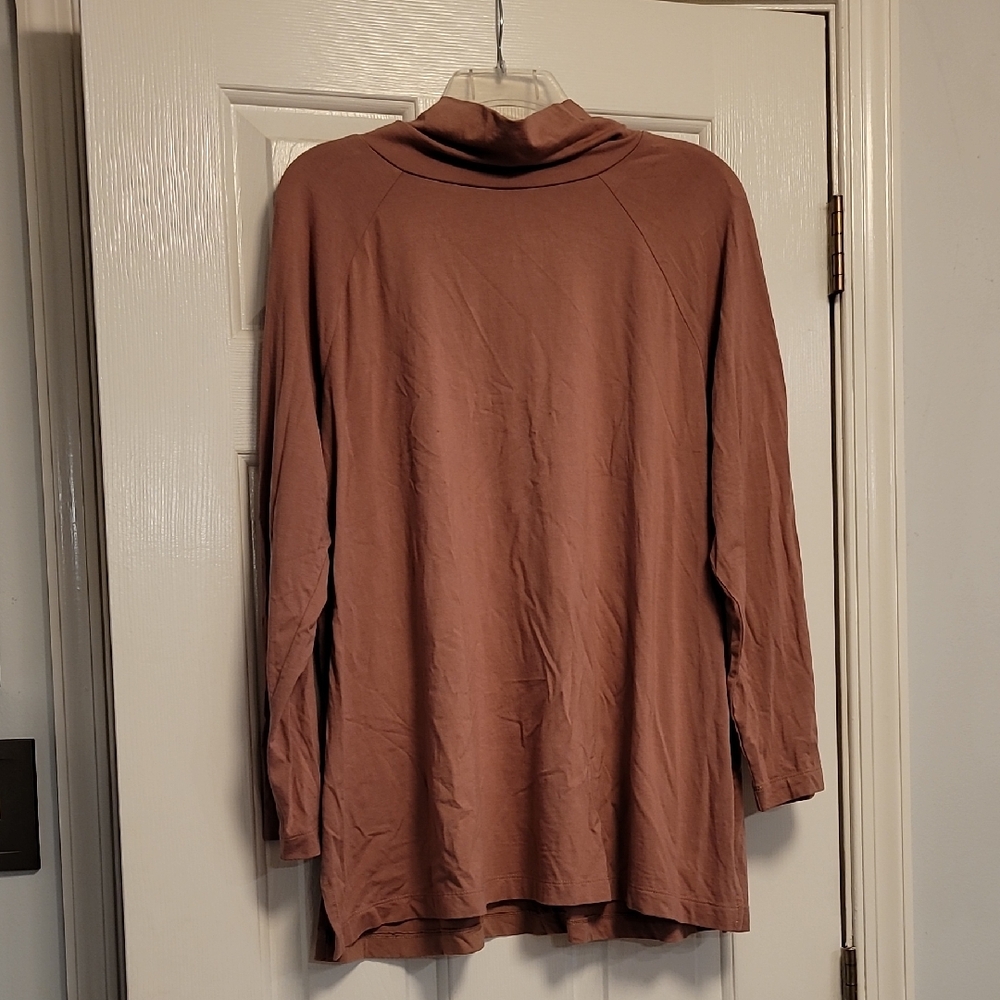 J.Jill Luxe Supima Turtleneck Tunic Dusty Mauve